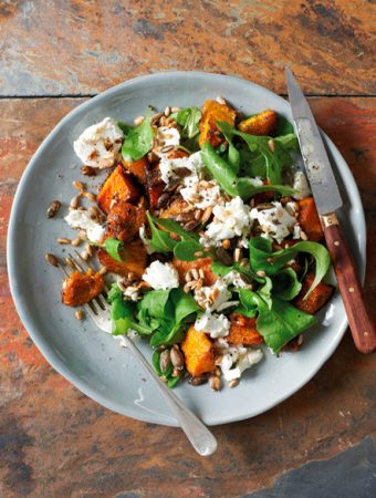 Banting friendly spiced pumpkin salad and dressing