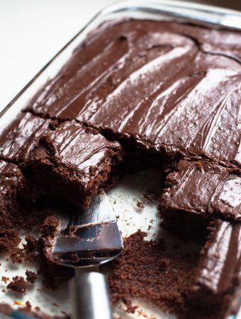 Rich, Moist, Decadent Chocolate Sheet Cake - Yummy