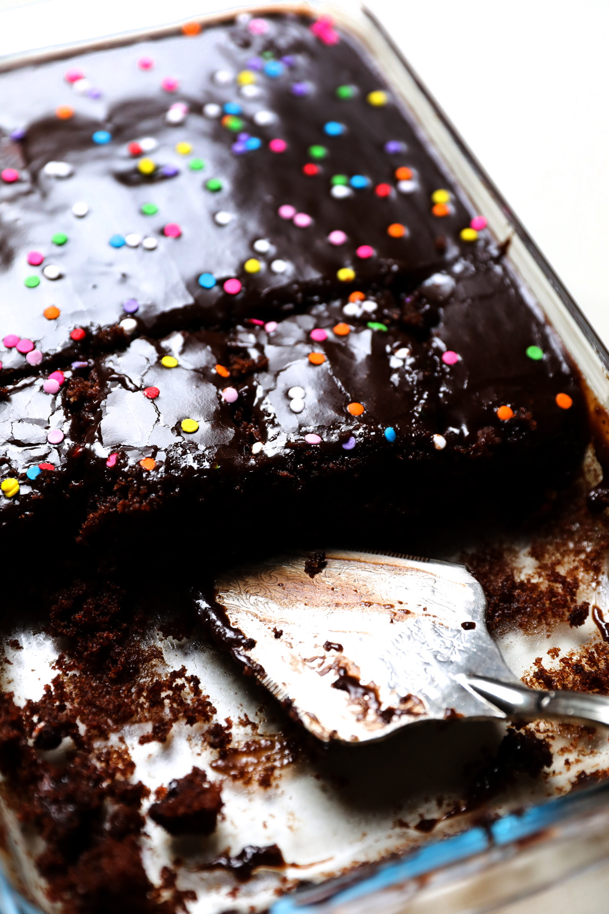 chocolate cake slices