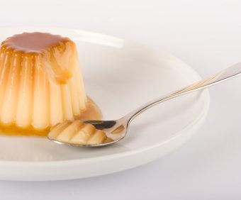 Traditional french dessert - creme caramel