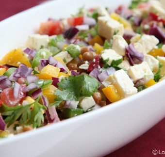 Lentil and feta salad recipe