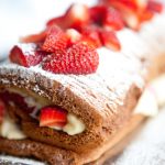 Chocolate and Strawberry roulade recipe