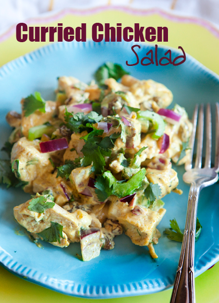 Curried Chicken Salad Recipe for a side or main meal