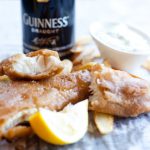 Beer battered hake and chips recipe
