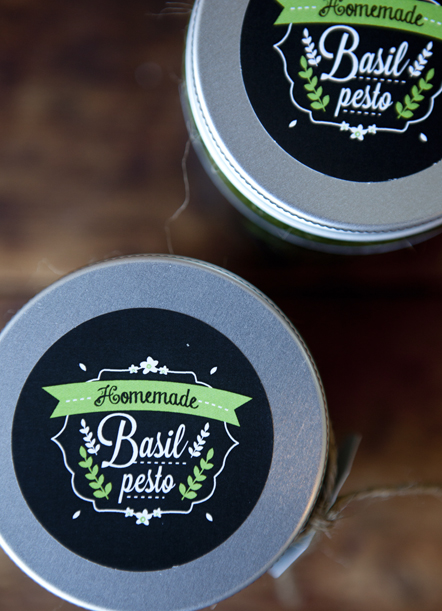 Basil Pesto Recipe Gift Labels 2