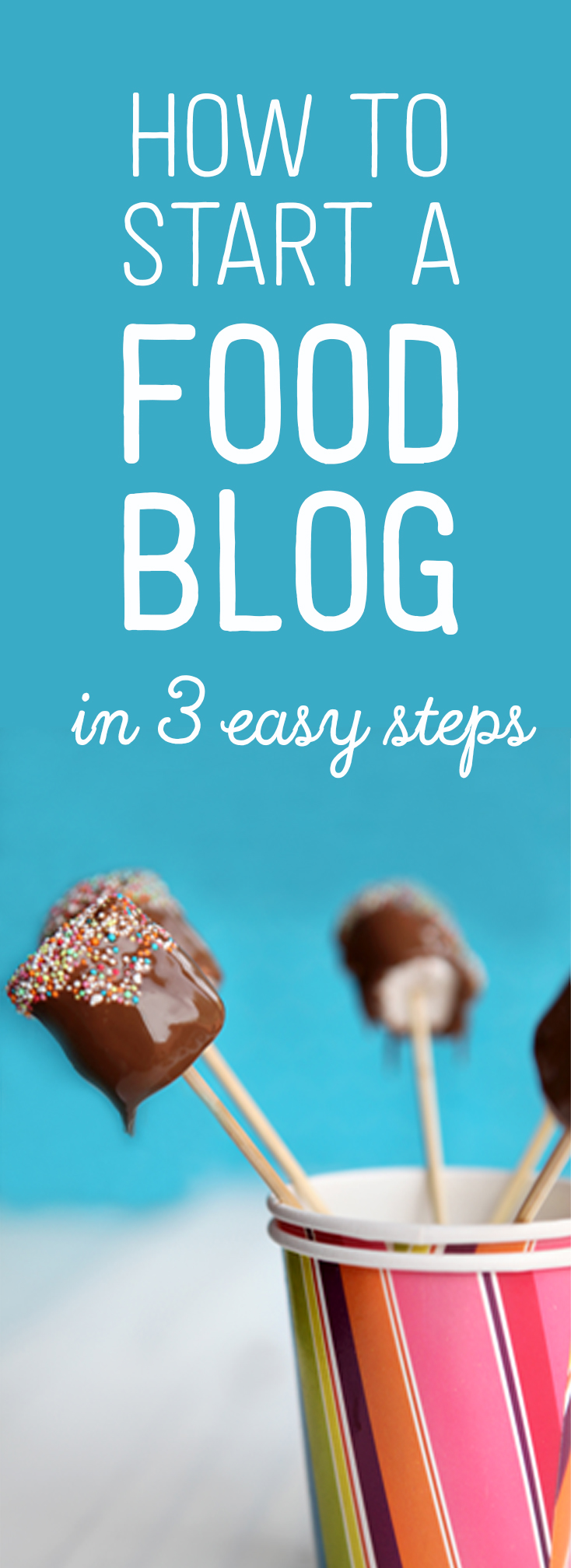 How to Start a Food Blog in 3 Easy Steps - Click through to see this easy to follow Tutorial.