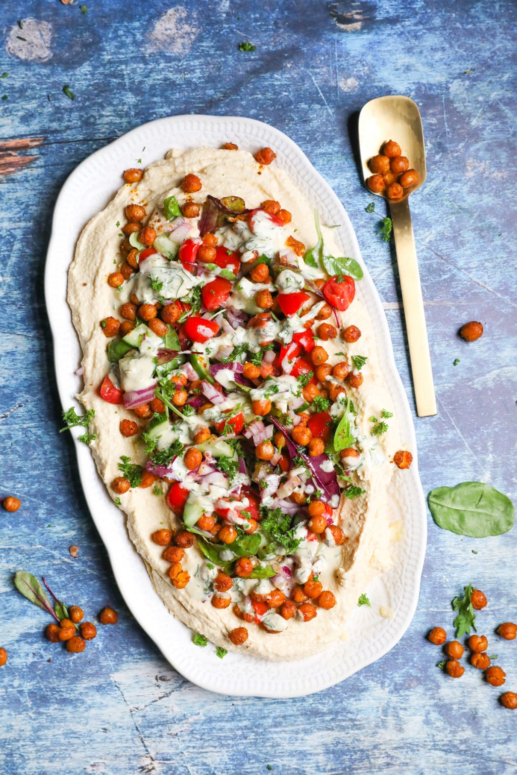 Hummus and Chickpea Salad Dip Just Easy Recipes