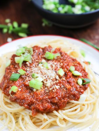 Delicious Vegan Spaghetti Bolognaise recipe