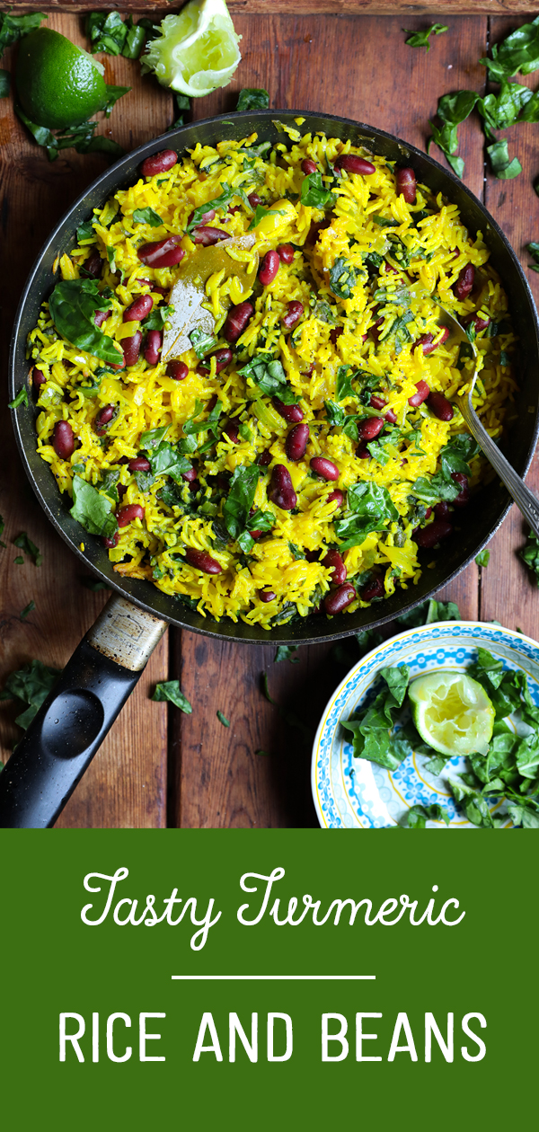 One Pan Turmeric Rice and Beans