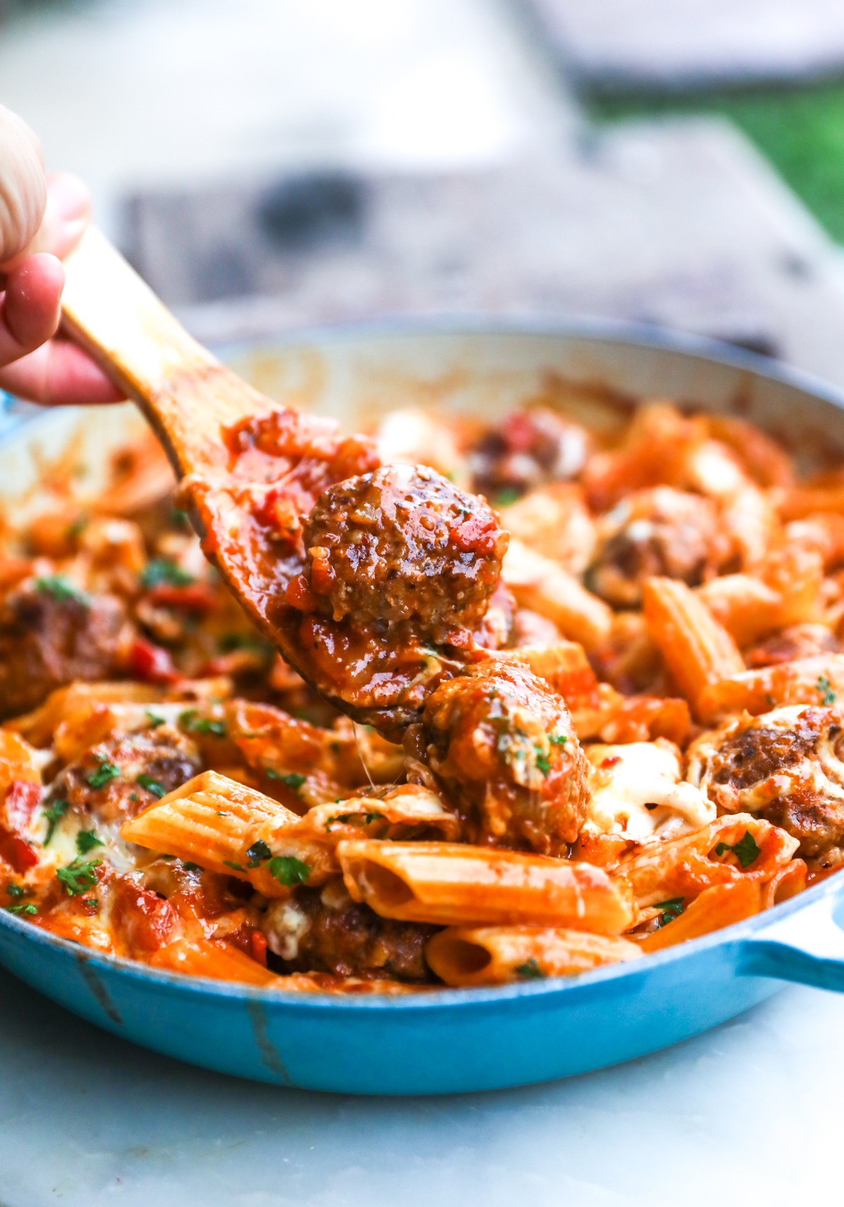 Easy Meatball Pasta Bake – easy family dinner